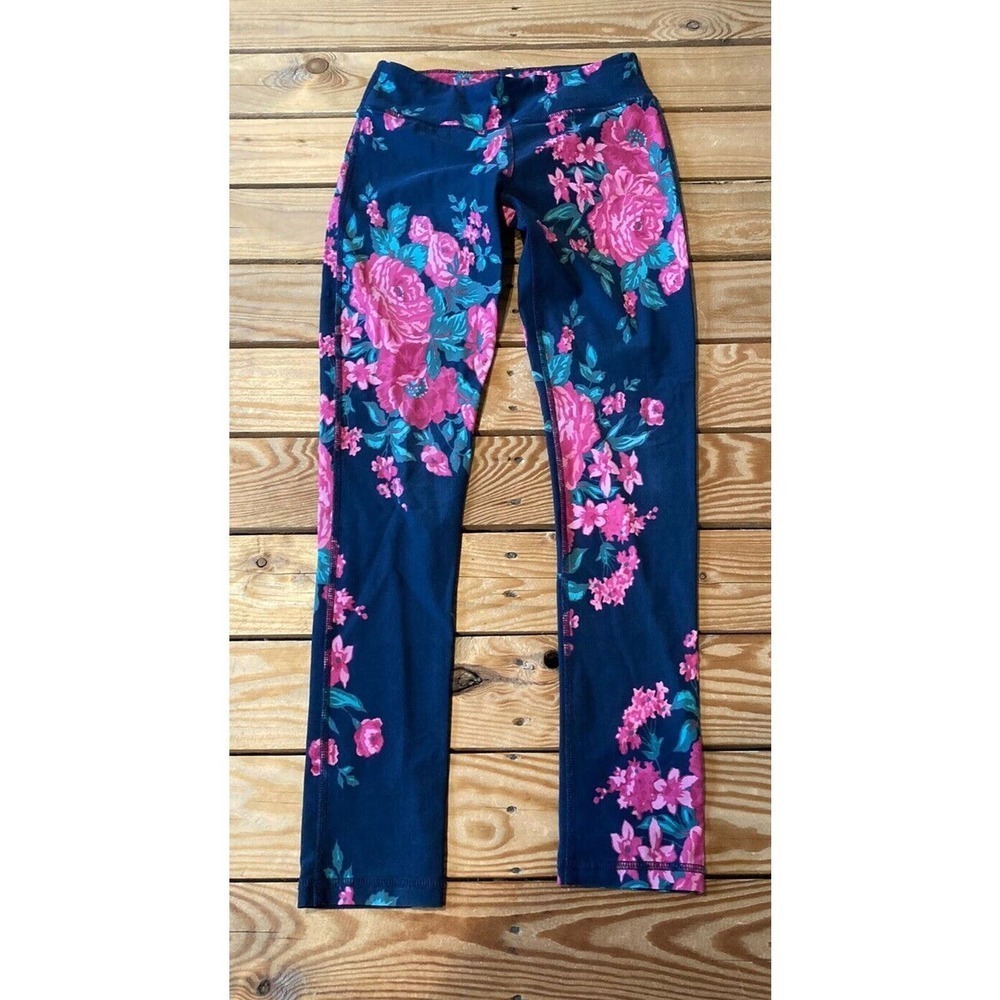 Albion Floral Leggings Size 2xs Women’s Blue Pink